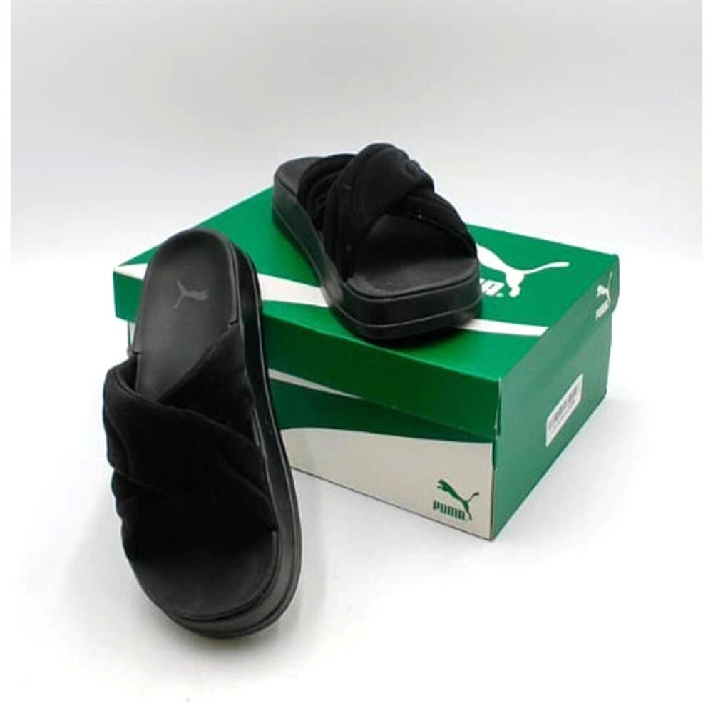 Puma Leadcat Platform Suede Cool dark-gray Suede Size 9 Sport Slides Women